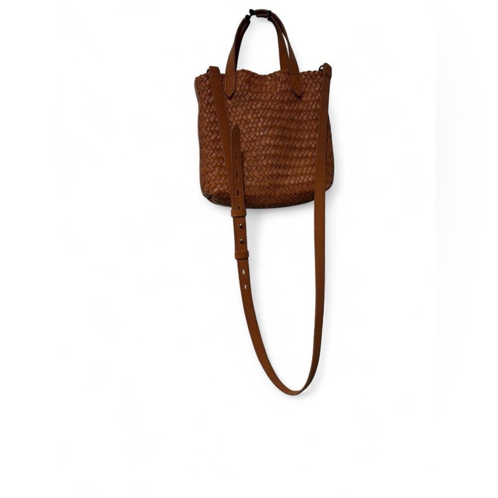 Madewell Elegant Brown Woven Crossbody Bag